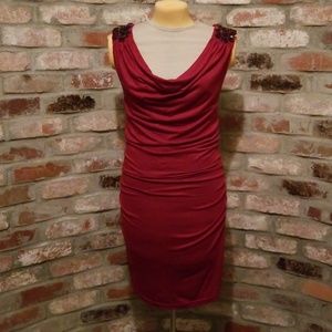 Red Brick Knit Dress